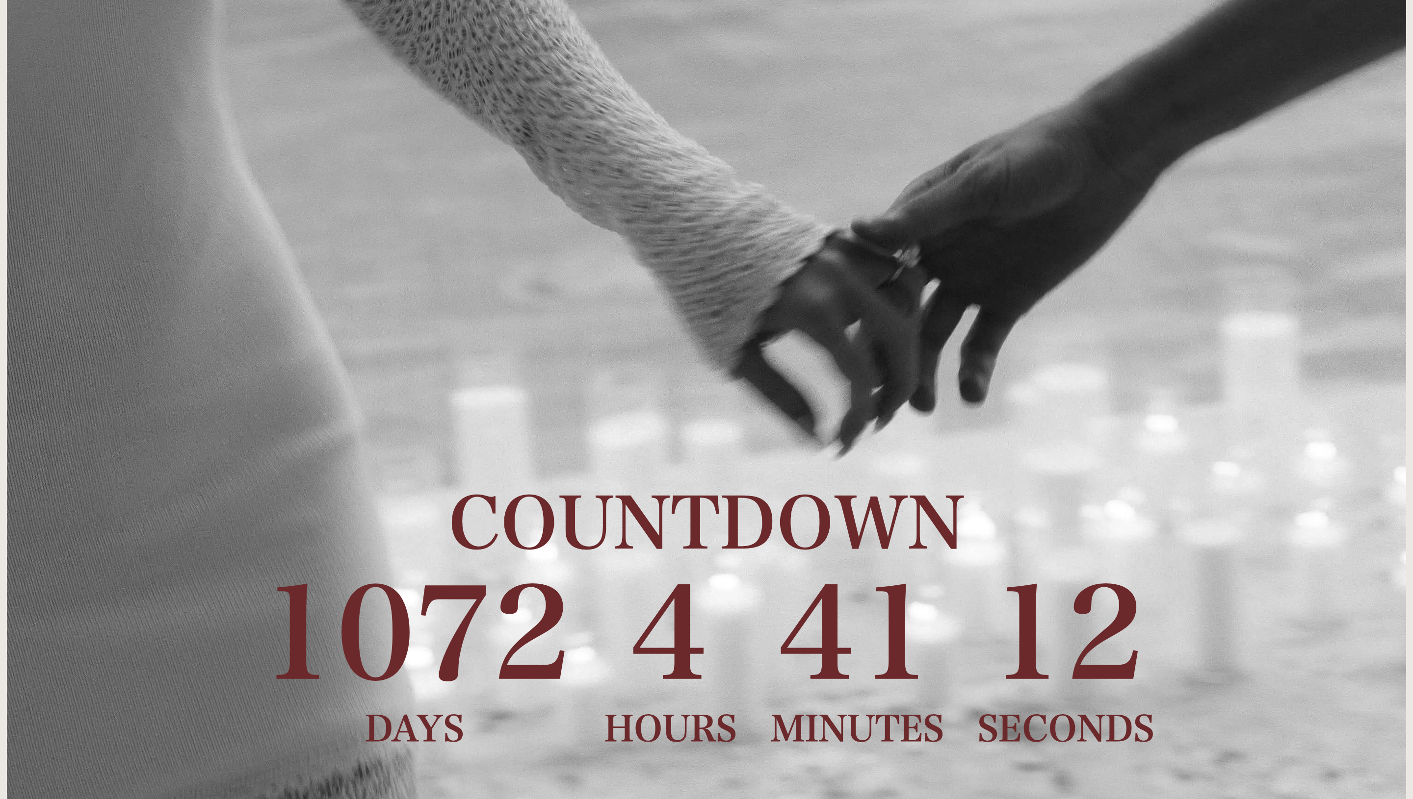 Screenshot of M & A's Wedding Website